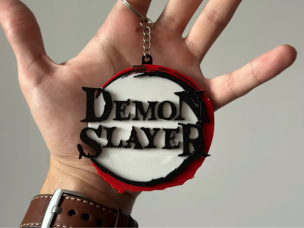 Demon Slayer 3D Printed Keychain