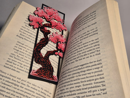 3D Cherry Blossom Bookmark