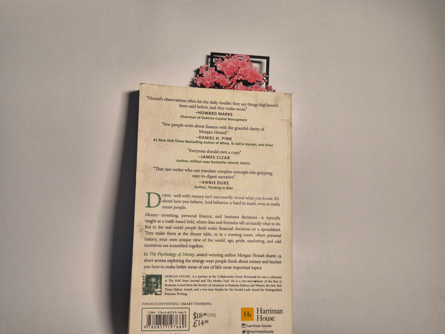 3D Cherry Blossom Bookmark
