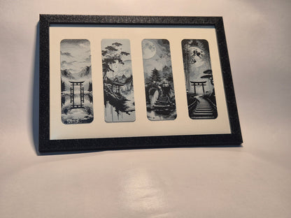 Monochrome Japanese Landscape Wall Art