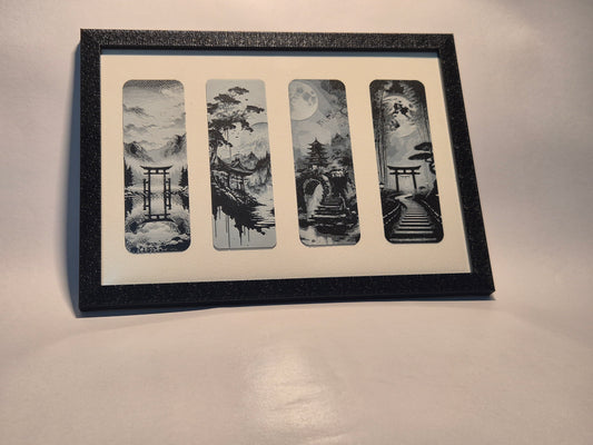 Monochrome Japanese Landscape Wall Art