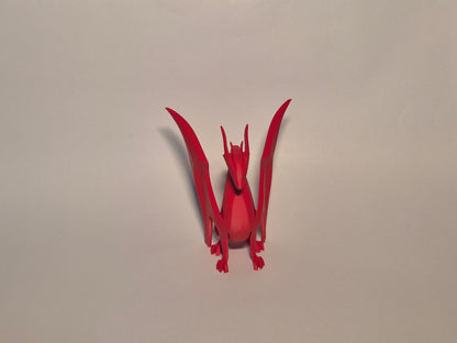 Crimson Ascend Dragon Sculpture