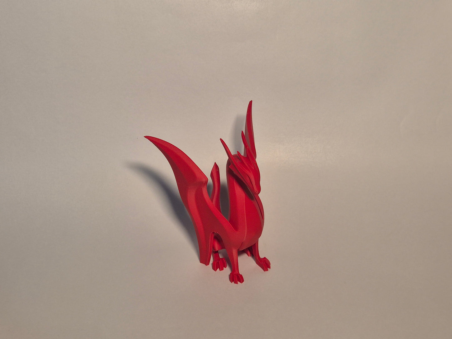 Crimson Ascend Dragon Sculpture