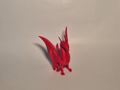 Crimson Ascend Dragon Sculpture