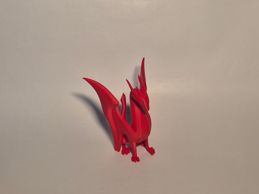 Crimson Ascend Dragon Sculpture