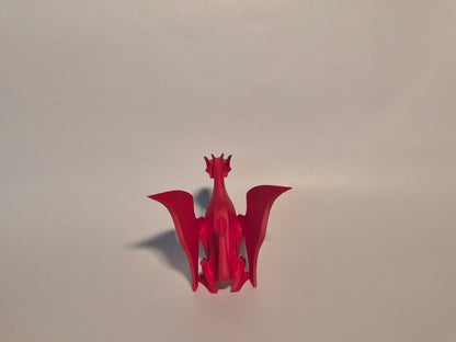 Crimson Ascend Dragon Sculpture