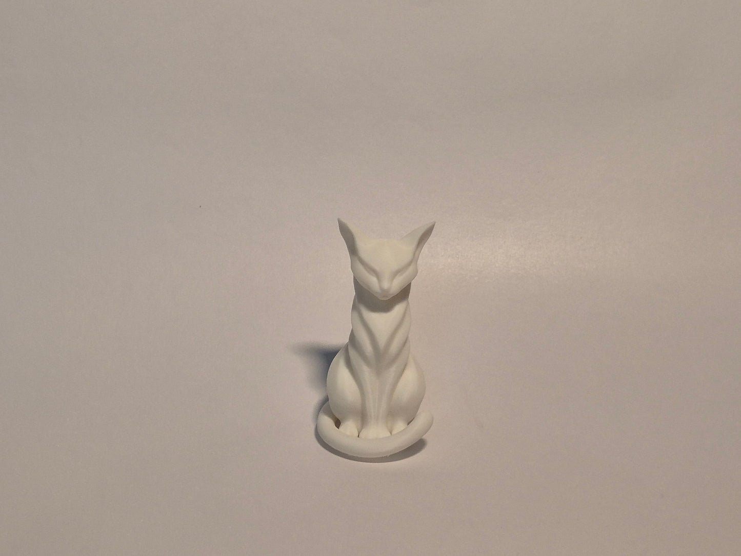 Serene Guardian Cat Sculpture