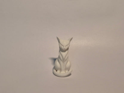 Serene Guardian Cat Sculpture