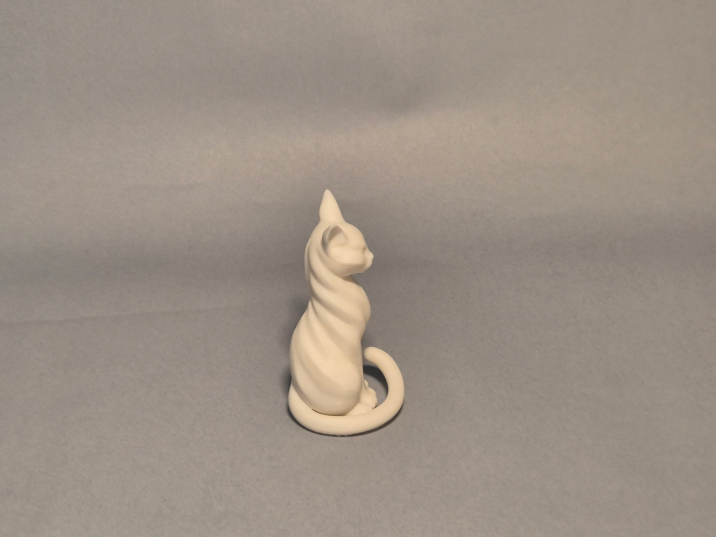 Serene Guardian Cat Sculpture