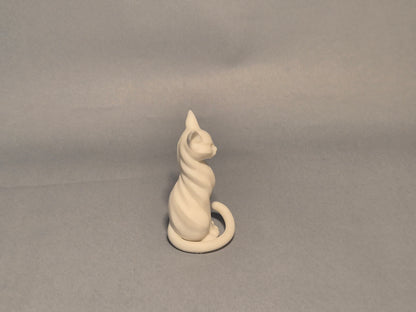 Serene Guardian Cat Sculpture