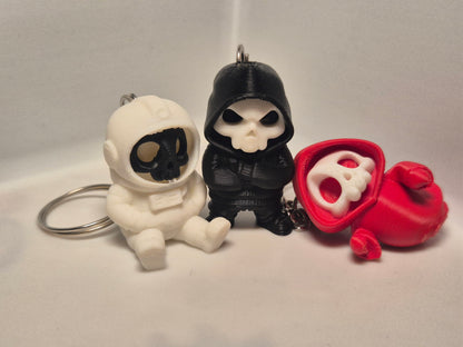 3D Printed Gothic Keychain Set of 3