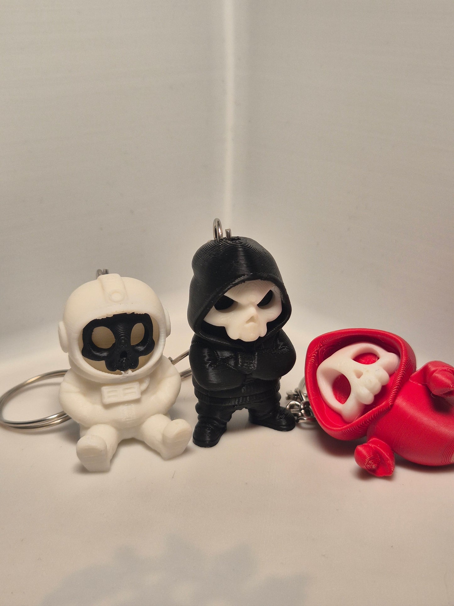 3D Printed Gothic Keychain Set of 3