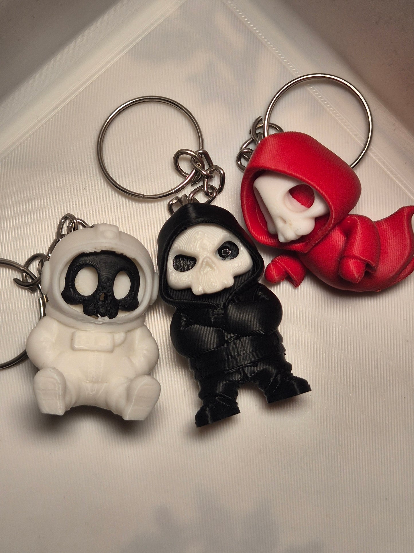 3D Printed Gothic Keychain Set of 3