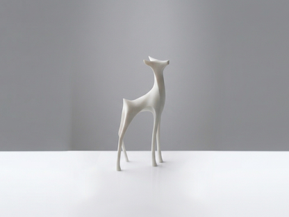 Dual Harmony Deer Sculpture