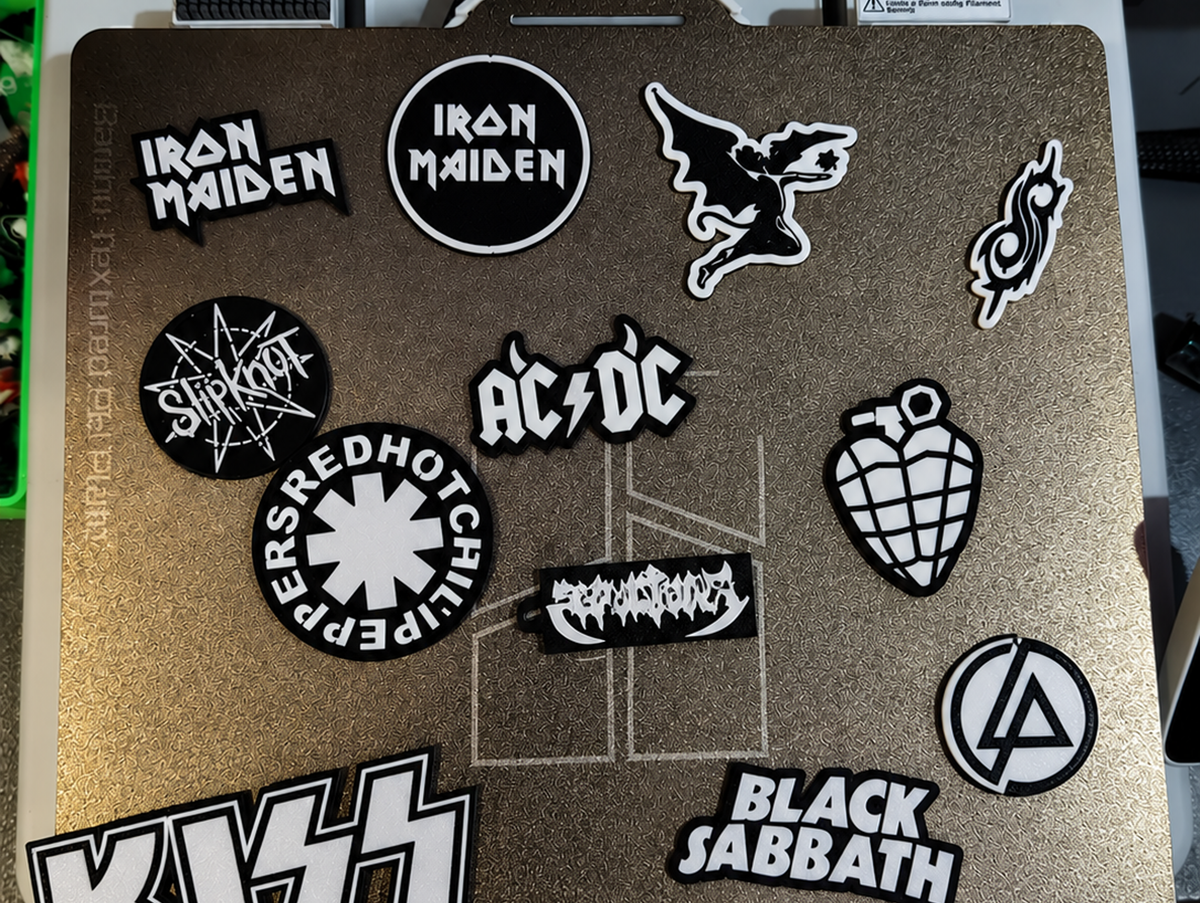 Rock & Metal Bands Crocs Charms Set - 5 Charms